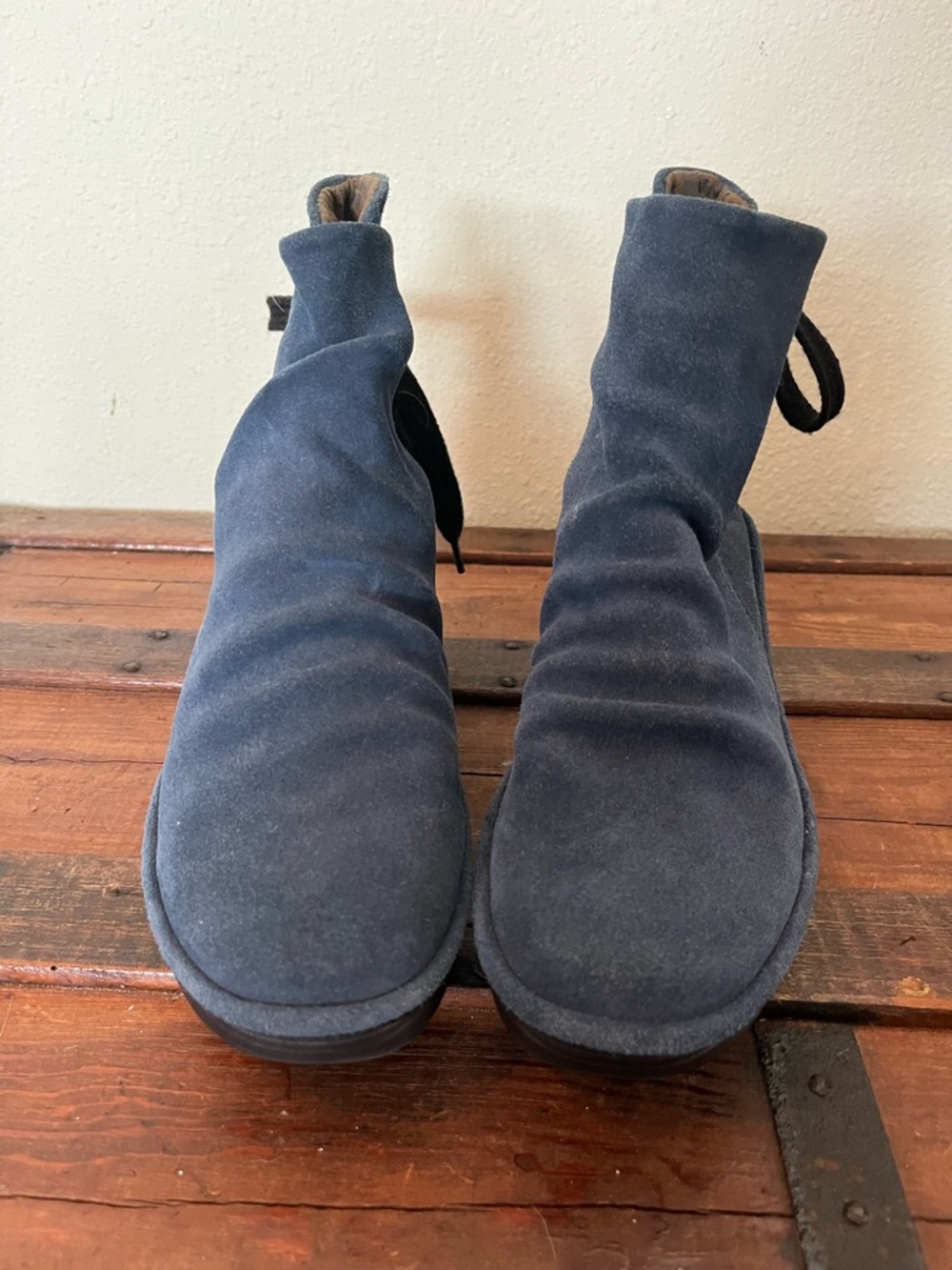 Fly London Navy Suede Ankle Boots 38